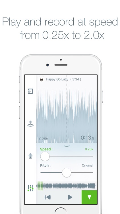 StarLicks - play and record at speed from 0.25x to 2.0x