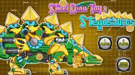 Game screenshot Steel Dino Toy: Mechanic Stegosaurus-2 player game mod apk