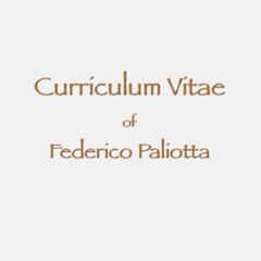 Curriculum Vitae by Federico Paliotta