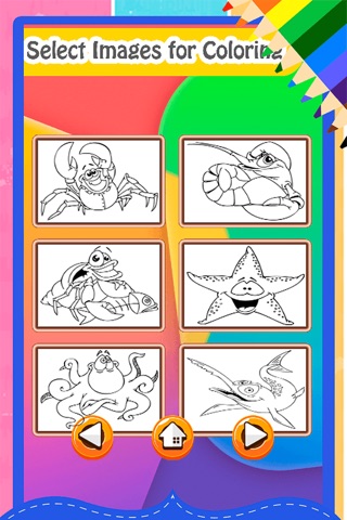 Deep Sea Animal World Best Coloring Pages For Kids screenshot 3