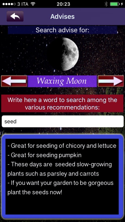 my Moon - tune in your life with the moon and lunar cycles, recommendations and suggestions for each phase of the moon screenshot-3