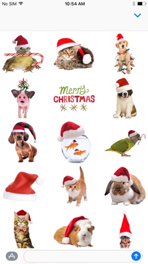 Christmas Pets Sticker Pack