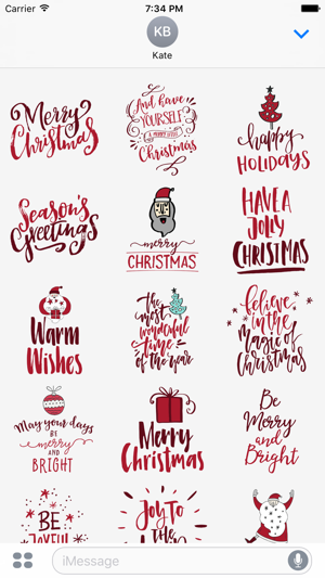 Christmas Greetings for iMessage Stickers(圖3)-速報App