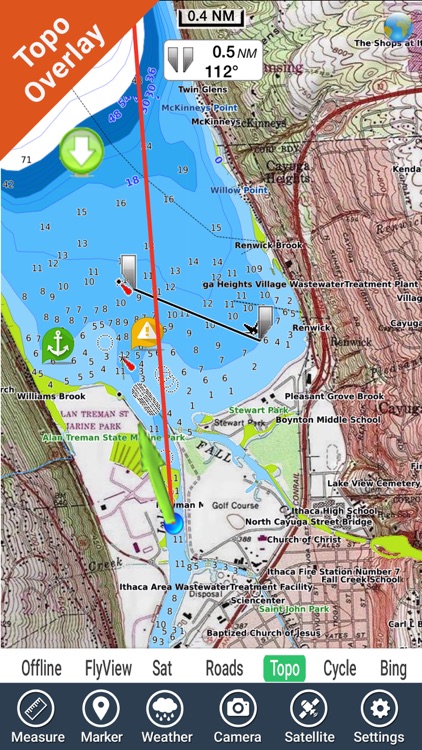 Lake Itasca Minnesota HD GPS fishing map offline