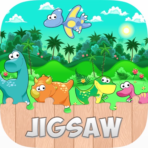 Dino Dinosaur Jigsaw Puzzle Box for children iOS App