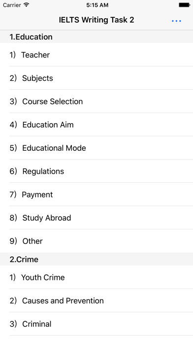 How to cancel & delete IELTS Writing Topics & Samples from iphone & ipad 1