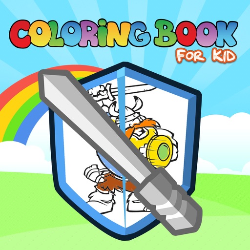 Color Books Family Friendly for Vikings & Dragons