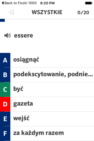 Fiszki 1000 słów - Włoski na co dzień screenshot 3