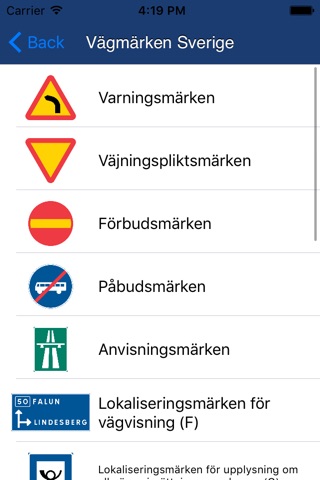 Vägmärken Sverige screenshot 2
