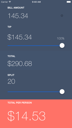 SPLIT Tip Calculator(圖4)-速報App