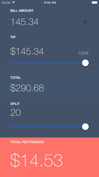 SPLIT Tip Calculator screenshot-3