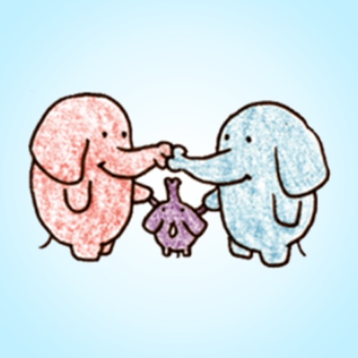 Elephant Love and Family > Stickers! icon