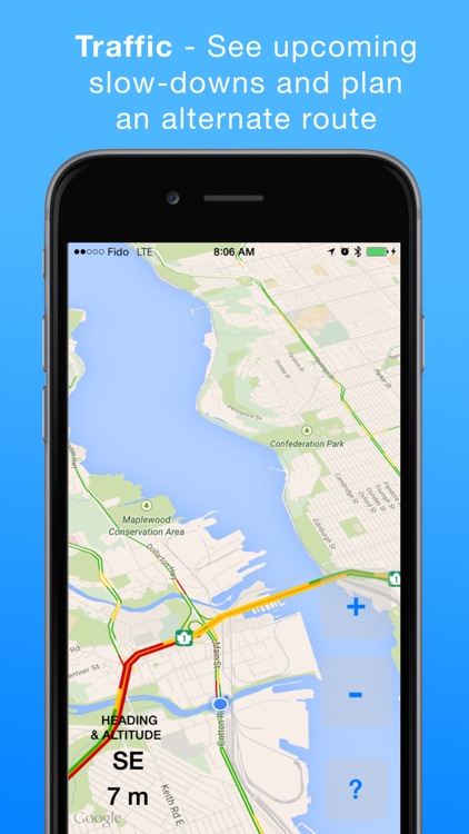 HeadsUp Drive: Traffic App & Simple Map
