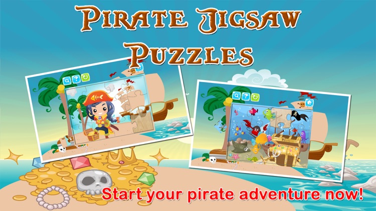 Cute Pirates Jigsaw Puzzles Educational Kids Games