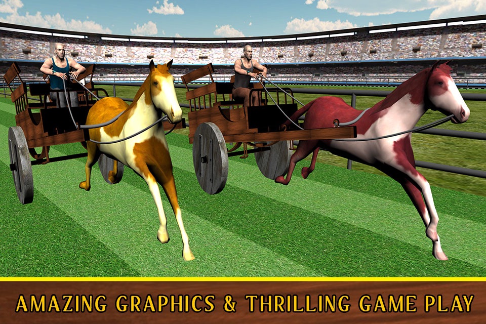 Horse Cart Racing Simulator – Race buggy on real challenging racer track screenshot 3