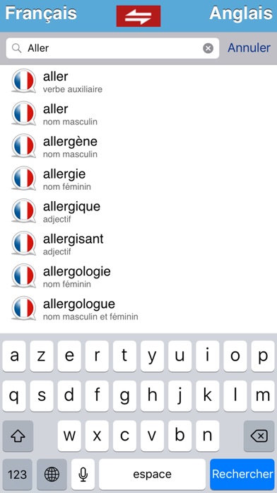 Dictionnaire Anglais/... screenshot1