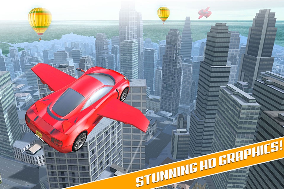 Sports Flying Car Flight 2023 screenshot 3