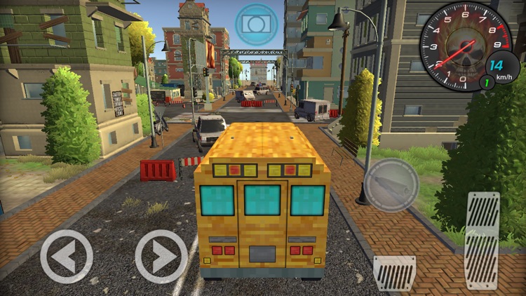 Pixel School Bus Free Style Driving