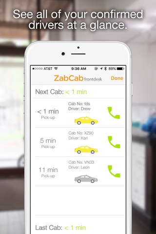 ZabCab Front Desk – For Businesses screenshot 3