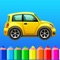 Coloring book Cars games for kids boys, girls free