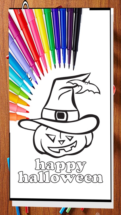 Halloween Coloring Pages - Kids Drawing Book