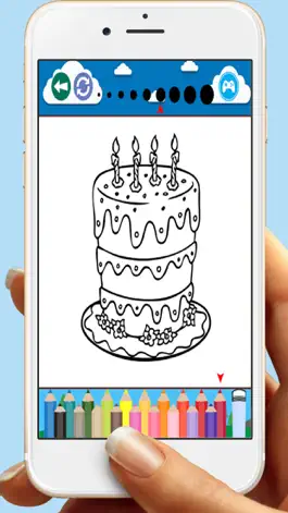 Game screenshot Торты на день рождения раскраски книги игры для де hack