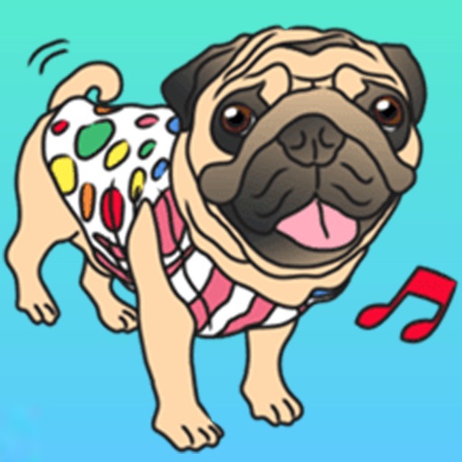 Sticker PugDog Sam icon