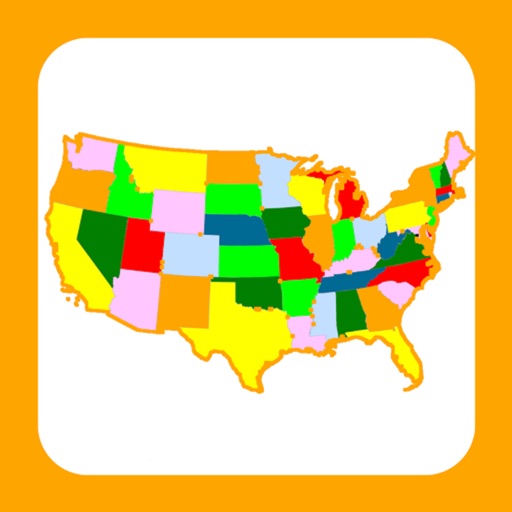 USA States & Capitals. 4 Type of Quiz & Games!!! Icon