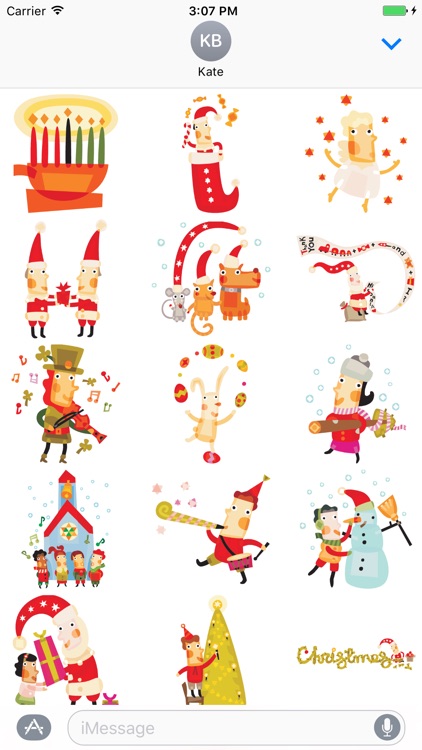 Cute Christmas characters - Fx Sticker