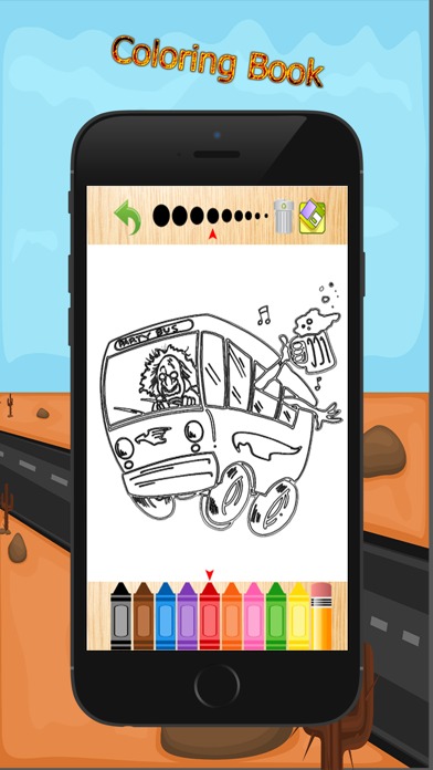 How to cancel & delete car monster truck rocks - coloring pigment markers from iphone & ipad 1