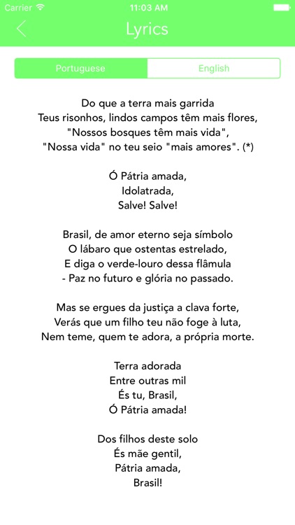 Brazil National Anthem