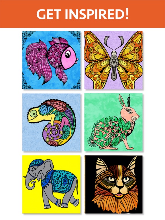 Animal Coloring Book for Adults - Color Therapyのおすすめ画像4