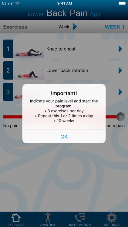 Lower Back Pain App