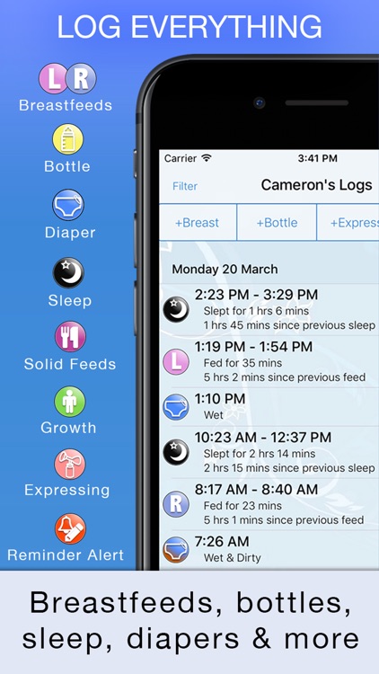 Baby Feed Timer - Breastfeeding Baby Tracker