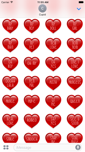 Conversation Heart Stickers for Valentines Day(圖5)-速報App