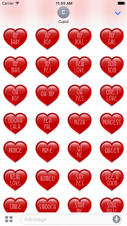 Conversation Heart Stickers for Valentines Day screenshot-4