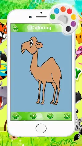 Game screenshot Funny Animal Coloring Paint Game For Kids apk