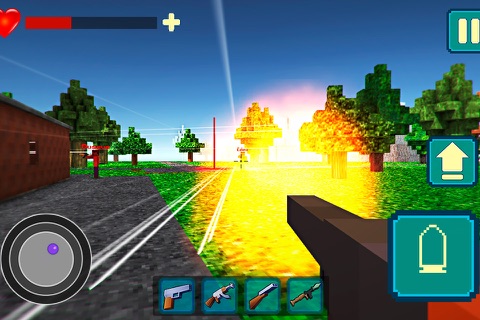 Pixel Shooter War On Island 3D screenshot 3