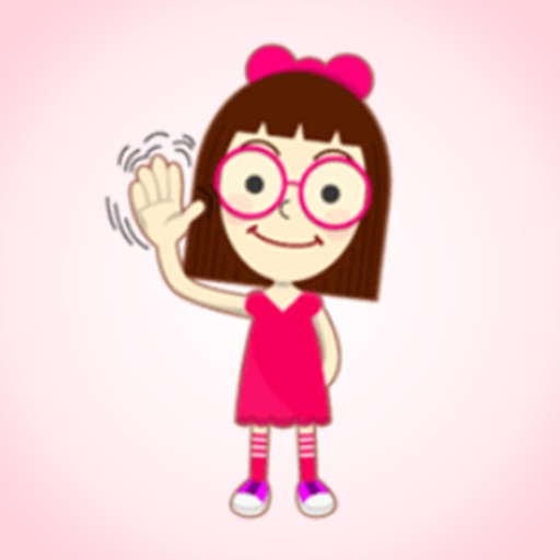 Funny Little Girl > Stickers! icon