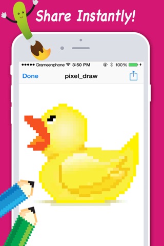 Pixel Sketch Maker - Best Draw.ing & coloring pad screenshot 3
