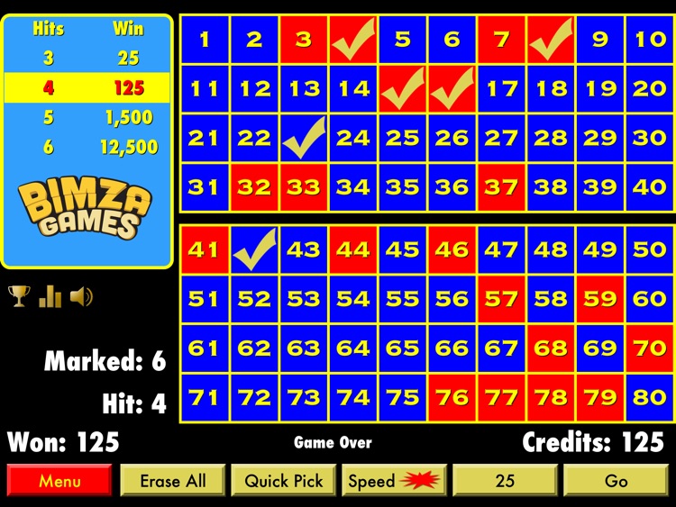 Keno Pad screenshot-0