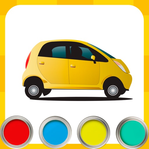 Coloring cars and trucks for kids & children book for boys & girls iOS App