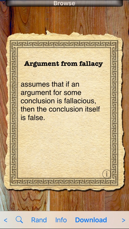 Fallacies of Logic