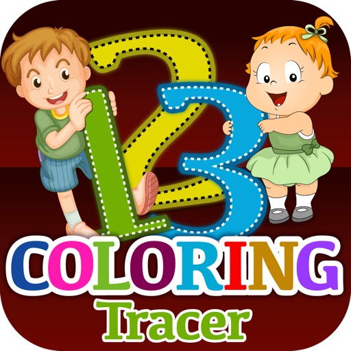 123 Coloring Tracer icon