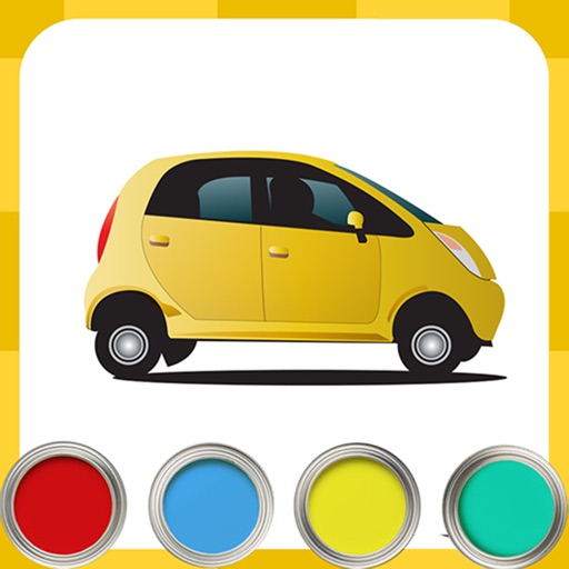Coloring cars and trucks for kids & children book for boys and girls iOS App