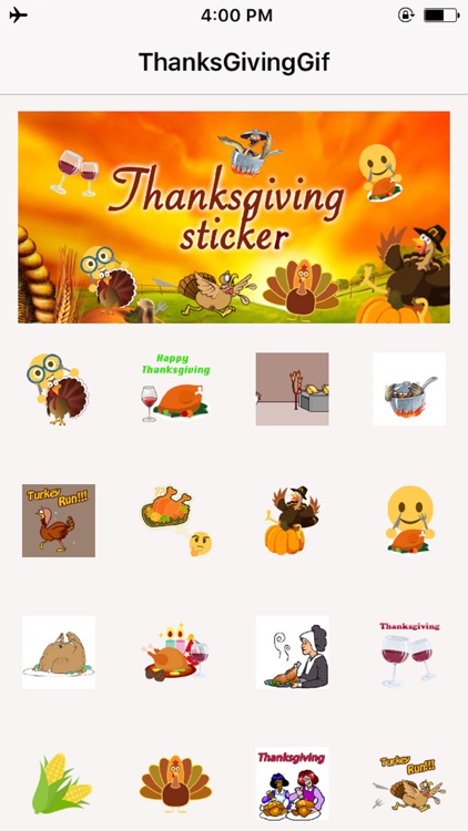 ThanksGiving Sticker - Turkey Gifs & Emojis Free