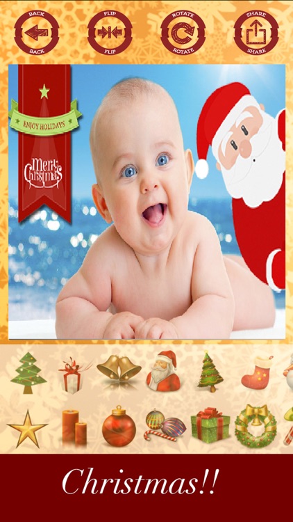 Christmas stickers - your photo on Christmas screenshot-4