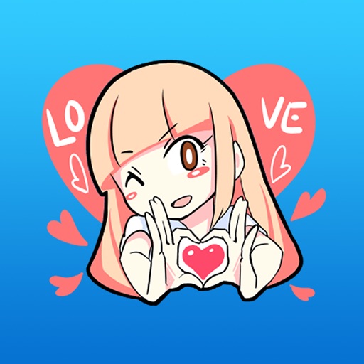 Lina is in love Sticker Pack for iMessage icon