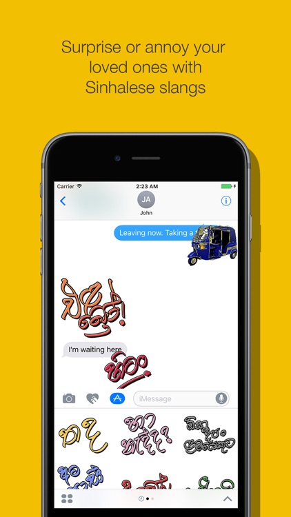 Lankan Stickers - Popular Sinhala words for chat screenshot-4