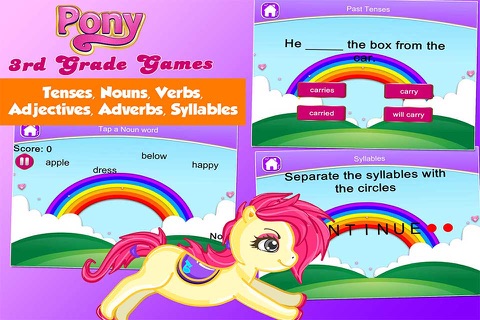 Pony 3rd Grade Kids Learning Games School Edition screenshot 4